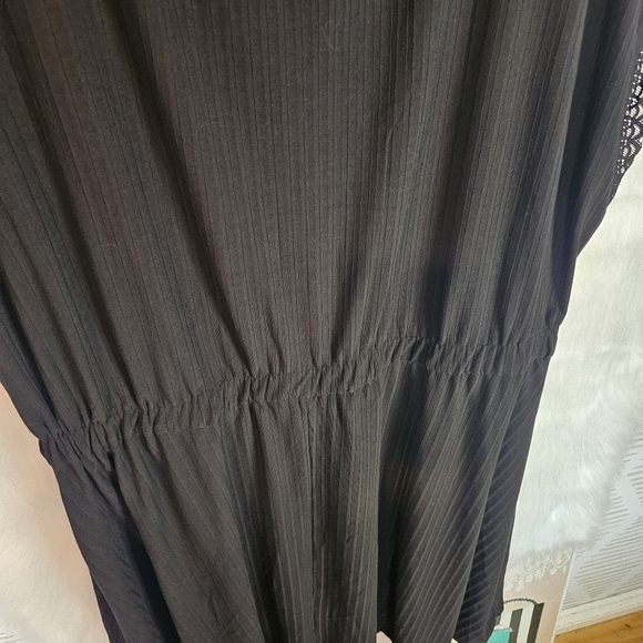 Shein Curve Sexy Spring Black Ribbed Romper - Picture 6 of 7